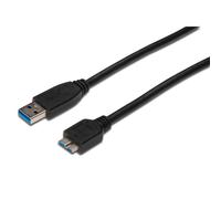 Digitus Cable USB 3.0/MicroUSB B 1.8m Negro