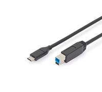 Digitus Cable USB-C a USB-B Macho/Macho1.8m Negro