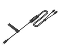 DIGITUS Cable USB-C 2 en 1 - Tipo C a Tipo C - 1,8 m - 140 W - Power Delivery 3.1 - USB 2.0 480 Mbps - Cable de Carga para Ordenador portátil, Tableta y Smartphone - Negro