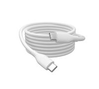 Cable de alimentación de silicona USB-C a USB-C, USB 2.0 60W, 2m blanco