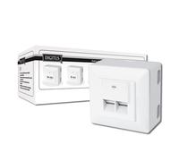 Digitus caja de conexión lsa cat-6 ? 2 puertos rj45 ? 5 unidades