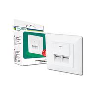 Digitus caja de conexión lsa cat-6 ? 2 puertos rj45 ? caja de red