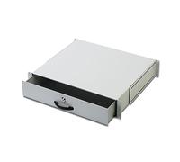 Digitus Bandeja para documentos y teclado 19 pulgadas 2U Profundidad variable Bloqueable Gris