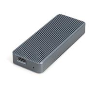 DIGITUS Carcasa Externa M.2 - USB 3.2 Gen2x2 Tipo-C - 20 Gbit/s - Admite SSD NVMe de hasta 8 TB - para SSD 2230/2242/2260/2280 - Carcasa de Aluminio - Gris