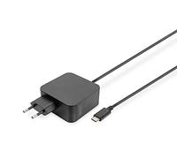 DIGITUS Cargador 65 W - con Cable de Carga USB-C - Cargador rápido Power Delivery (PD 3.0) - para MacBook Pro/Air, Lenovo, ThinkPad, HP, DELL, ASUS, Acer y Dispositivos móviles - Negro