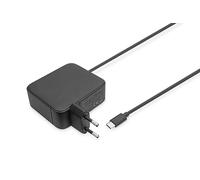 DIGITUS Cargador de portátil GAN USB-C de 100 W - Tecnología de nitruro de galio - Power Delivery 3.0 - Cable de 1,2 m de Longitud - también para Smartphones y tabletas - Negro