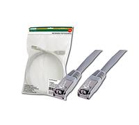 DIGITUS CAT 5e SF-UTP Patch Cable, 0.5m, Network LAN DSL Ethernet Cable, PVC, AWG 26/7, Gris