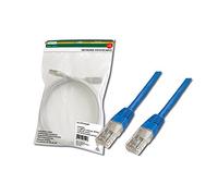 DIGITUS CAT 5e U-UTP Patch Cable, 2m, Network LAN DSL Ethernet Cable, PVC, Cobre, AWG 26/7, Azul