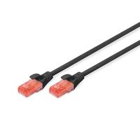 DIGITUS CAT 6 U-UTP Patch Cable, 0.5m, Network LAN DSL Ethernet Cable, LSZH, Cop