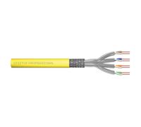 DIGITUS 1000m de Cable de red Cat 7A -S-FTP (PiMF) Simplex BauPVO B2ca LSZH Libre de Halógenos, 1500 MHz Copper AWG 22/1 -Compatible con PoE++, Cable LAN Cable Ethernet -Amarillo