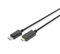 DIGITUS Cavadore Foam Corner Sofa Mocha black Black 2 meters DisplayPort to HDMI