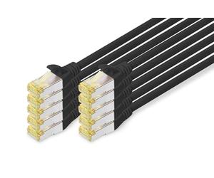 Digitus Cavo Patch Cat 6a S/ftp, 10 Pezzi (cat 6a S/ftp Patch Cord10p Awg - 26/7 5 M 10 Pieces Black)