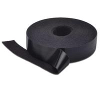 DIGITUS Cinta de gancho y bucle para cableado estructurado, 20 mm de ancho, Rollo de 10 m, Negro