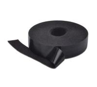 Hook and loop tape, 20 mm wide for structured cabling, 10 m roll, color black