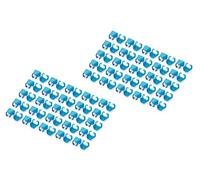 DIGITUS Clips de Colores para Cables de conexión RJ45 - organización por Colores de los Cables de Red - 100 Unidades - para Cables LAN Cat 5e, Cat 6 y Cat 6A - AWG 24/7 a 27/7 - Azul