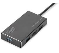 USB 3.0 Hub, 4-port Incl. 5V/2A power supply, Aluminium housing