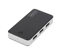 DIGITUS Concentrador USB - 4 Puertos - Super-Speed USB 3.0-5 GBit/s - Plug&Play - Cable de conexión 66 cm - Negro