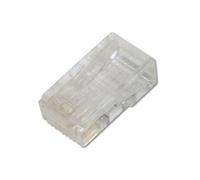 DIGITUS Conector de crimpado Cat 6-1 pieza - Conector de red RJ45 no apantallado - Para cables de red Cat6, cables de tendido y cables LAN Ethernet - 1GBase-T - 8P8C - AWG 27/7 a AWG 24/7