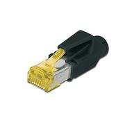 DIGITUS Conector de red RJ45 Cat 6A, 1 pieza Hirose TM31, Conector de crimpado Cat6A blindado, Para cables de red, cables de conexión, cables Ethernet, 10GBase-T, 8P8C, AWG 27/7 a AWG 24/7