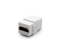 Digitus Conector Keystone HDMI 2.0 - hembra a hembra - Módulo Keystone para paneles de conexión y cajas de conexión - Blanco puro (RAL 9003)