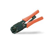 DIGITUS Conector modular Alicates de engaste - Cable de red RJ45 - Cable redondo y plano RJ12 RJ11