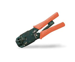 DIGITUS Conector modular Alicates de engaste - Cable de red RJ45 - Cable redondo y plano RJ12 RJ11