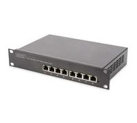 DIGITUS Conmutador de Red Gigabit Ethernet - 10 Pulgadas - 8 Puertos - No gestio