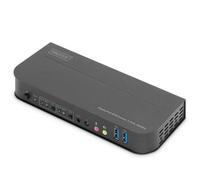 Digitus conmutador kvm, 2 puertos, 4k60hz, 2 dp in, 1 dp/hdmi out