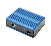 Digitus conversor de medios industrial de 10/100/1000base-tx (poe) a 1