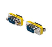 DIGITUS D-Sub 9 Cambiador de género - Adaptador - 9 pines hembra - enchufe a enchufe - RS-232 - RS-485 - TTL - carcasa metálica