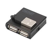 USB 2.0 High-Speed Hub 4-Port 4x USB A/F, 1x USB B mini/M, incl. USB cable