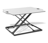 DIGITUS DA-90382 Asiento ergonómico para portátil, Superficie de Trabajo de 795 x 540 mm, máx. Bel. 10 kg. Altura Ajustable 40 cm, Blanco, L 79 x B 54 x H 2,6 cm