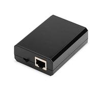 DIGITUS Divisor PoE + - IEEE802.3at - Gigabit Ethernet - Voltaje de salida 5, 9, 12 voltios - Enchufe y zócalo de CC de 3,5 mm
