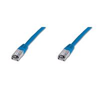 DIGITUS DK-1521-030/B - Cable de Red (3 m, Cat5e, F/UTP (FTP), RJ-45, RJ-45, Azul)