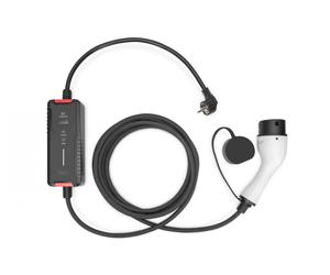 DIGITUS DK-1P16-A-050-BL Cargador de EV, 5 m, 230 V, Tipo F 7/4 a EV Tipo 2 Potencia de carga ajustable de 1,8 a 3,7 kW, con bolsa