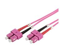 Digitus dk-2522-02-4, cable de fibra óptica om4, 2 m, sc a sc, cable