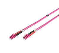 Digitus Cable de fibra óptica DK-2533-02-4 OM4 2m LC-LC dúplex 50/125 µ Violeta 1/10/40/100 Gbit/s