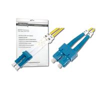 DIGITUS DK-292SCA3LC-01 - Fibre Optic Cable OS2 - 1 m - SC (APC) to LC (PC) - Du