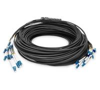 DIGITUS DK-2A33CU050BK-BBB, Cable De Fibra Óptica OS2, 50 m, LC (UPC) a LC (UPC), Cable Breakout De 12 Fibras, 1/10 Gbit/s, Cable De Fibra Óptica Monomodo SM, Fibra: G.657.A1 9/125 µ, Negro