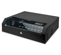 Wall mounting cabinet, SOHO, slim, 156x525x475 mm 3U rotatable, 2U fix, color black (RAL 9005)