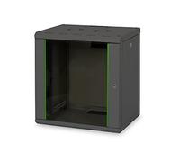 Digitus DN-19 12-U-SW Bastidor de pared 12U 100kg Negro estante - Estantería (100 kg, Bastidor de pared, 12U, Negro, 48,3 cm (19"), IP20)