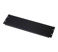 DIGITUS DN-19 BPN-03-SW, Tapa ciega 3U de 19 pulgadas, Tapa para armarios de red y servidores, Con material de fijación, Chapa de acero, Con recubrimiento en polvo, Negro