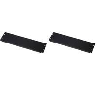 DIGITUS DN-19 BPN-03-SW, Tapa ciega 3U de 19 Pulgadas, Tapa para armarios de Red y servidores, con Material de fijación, Chapa de Acero, con Recubrimiento en Polvo, Negro (Paquete de 2)