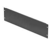DIGITUS DN-19 BPN-04-SW, Tapa ciega de 19 pulgadas 4U, Tapa para armarios de red y servidores, Con material de fijación, Chapa de acero, Con recubrimiento en polvo, Negro