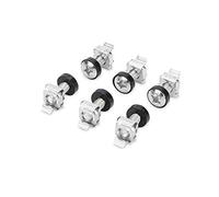 DIGITUS DN-19 SET-S - tornillos M6 y tuercas enjauladas - juego de 50 piezas - tornillos de montaje para armario de servidor, rack AV, armario de red de 19", 10 pulgadas - kit de montaje - plata