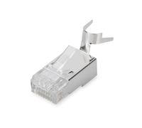 DIGITUS DN-219604 - Conector de crimpado Cat 6A - 100 Unidades - Conector de Red RJ45 apantallado - para Cable de Red Cat6A - 10GBase-T - 8P8C - AWG 23-1 a AWG 22-1