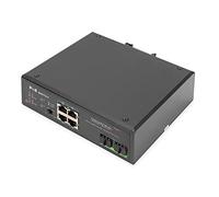 Digitus DN-651109 - Switch - Unmanaged - 4 X 10/100/1000 (poe+) + 2 X Gigabit Sfp (uplink) - An DiN-Schiene Montierbar - Poe+ - Dc Power (dN-651109)