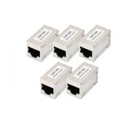 Digitus DN-93905-5 Acopladores Modulares CAT 6A Blindados Paquete de 5 Plata