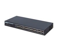 Digitus DN-95116 Inyector PoE+ Ethernet 10G de 16 Puertos, 802.3at, 250 W de Presupuesto, Gigabit Ethernet (10/100/1000), Full Duplex, Montaje en Rack 1U