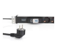 Digitus Dn-95417 Unidad De Distribución De Energía 1U Negro, Plata 6 Sor